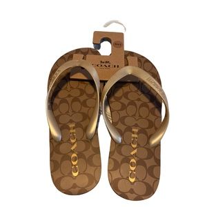 Coach flip flops